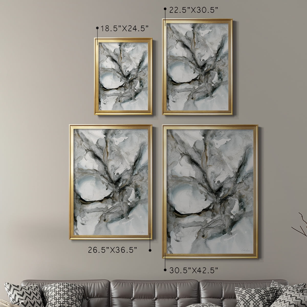 Marble Harmony Premium Framed Print - Ready to Hang