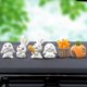 thumbnail image 4 of 2025 Latest Model 7pcs Miniature Garden Figurines Rabbit Mini Animals Figurines, 4 of 5