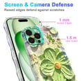thumbnail image 6 of Magnetic Case for iPhone 15 Pro Max Support Wireless Charging, Floral Stars Butterfly Pattern Print Design Rugged Shockproof Cover for Women Girls, Flower Protective Phone Case Cover, Floral-B, 6 of 7