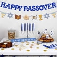 thumbnail image 3 of Happy Passover Banner Pesach Jewish Holiday Decorations Bunting Garland for Indoor Mantle Fireplace or Outdoor, 3 of 6