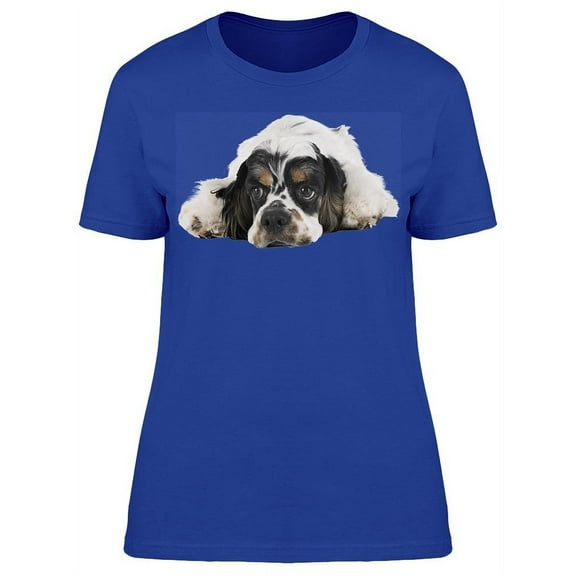 American Spaniel On The Floor T-Shirt Women -Image by Shutterstock, Female Small