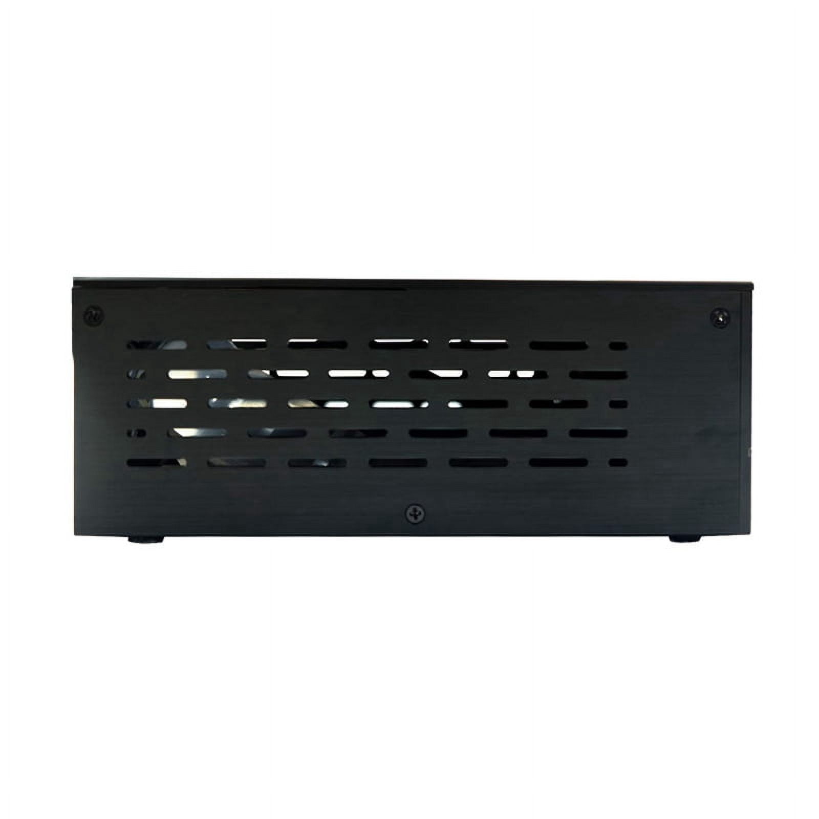 A01 Aluminum Mini-ITX HTPC Desktop Computer Chassis Black Tempered Glass HTPC Mini ITX DIY PC Cases