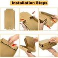 thumbnail image 4 of 40 Pack Kraft Mini Pizza Boxes, 7.2"×7.2"×1.7"Small Pizza Boxes, Grease-Resistant Corrugated Pizza Box, Take Out Food Containers Packing Boxes for Pizza Cake Cookies Party Favors, 4 of 6