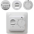 thumbnail image 2 of Manual Electric Floor Heating Thermostat With Ac 220v 16a Probe, Mechanical Floor Heating Thermostat Controller, 2 of 5
