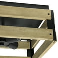 thumbnail image 6 of All the Rages Barnlit 4-Light Square Metal Flush Mount in Medium Wood, 6 of 9