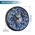 thumbnail image 3 of Indoor 12' Voice-Activated Luminous Decoration Wall Clock With LED Night Light Rabbit, 3 of 8