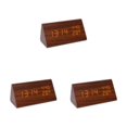 thumbnail image 3 of Billuyoard Despertador digital con alarma personalizada y visualización de fecha Despertadores duraderos ABS LED digitales marrón Type1 NO1, 3 of 6
