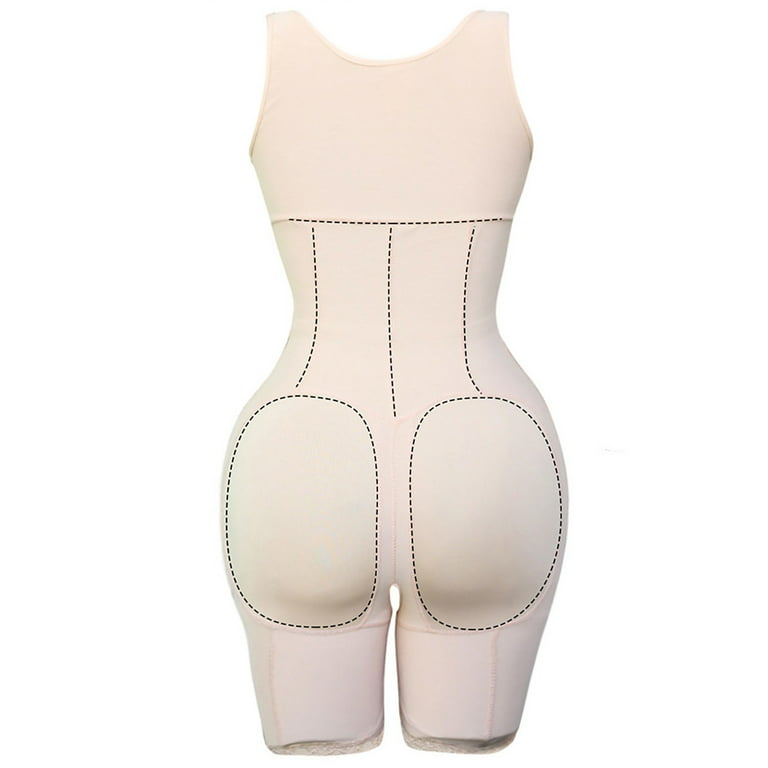iOPQO lingerie for women Shapewear Bodysuit For Women Tummy Control Fajas  Colombianas Waist Trainer Lifter Thigh Slimmer Full Body Shaper Shapers  Beige XL 