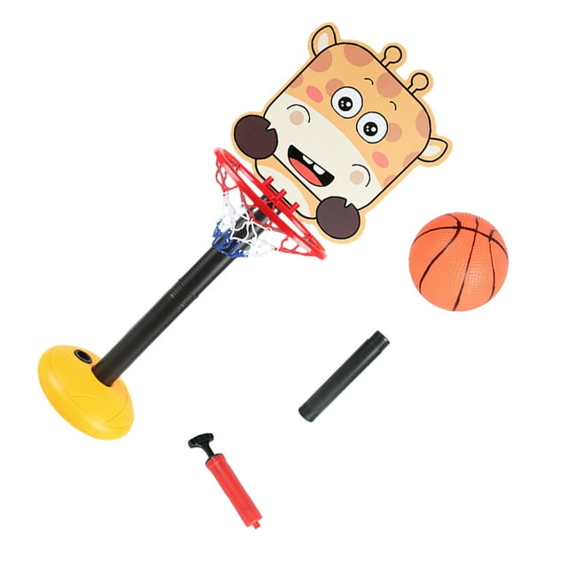 Bewildely Interacción elevable entre padres e hijos hecha con un sistema de baloncesto portátil ajustable para niños de plástico Juguetes Educativos ciervo