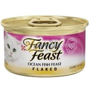 Fancy Feast Flaked Ocean Fish Feast Canned Cat Food 3 Oz ...