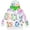 White, variant on Minecraft Creeper Little Boys Fleece Pullover Hoodie Little Kid to Big Kid