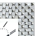 thumbnail image 4 of 24/7 Shop At Home Kov Glass Square Analog Wall Clock, Silver, 4 of 5