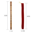 thumbnail image 2 of OULII Piccolo Musical Instrument Wood Flute for Music Performance 1Pack, 2 of 8