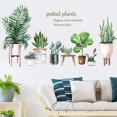 thumbnail image 4 of Vinilos Decorativos de Plantas Verdes en maceta Rojo Verde, Adhesivos Removibles, Decoración de paredes, 4 of 5