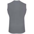 thumbnail image 2 of Augusta Sportswear Boys' Sleeveless Compression Shirt L Graphite, 2 of 5