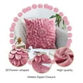 thumbnail image 5 of 3D Flower-shaped Pillow Case Soft Cushion Cover Romantic Pillowcase With Hidden Zipper for Home Decor Bed Sofa Bedroom Car Decorative Pillowcase 18x18 Inch, 5 of 9