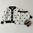 thumbnail image 4 of GBSYEWXS Children Girls Outfits Sets 2Pc Crew Neck Long Sleeve Flower Print Sweater Skirt Fashion Outfit Set White Size 3-4 T, 4 of 9