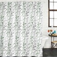 thumbnail image 2 of Green Grey Botanical Shower Curtain, Waterproof Shower Curtains for Bathroom, Spring Floral Summer Farmhouse Washable Fabric Bathtub Curtain Set Bath Decor with 12 Hooks Extra Long 72"x96", 2 of 8