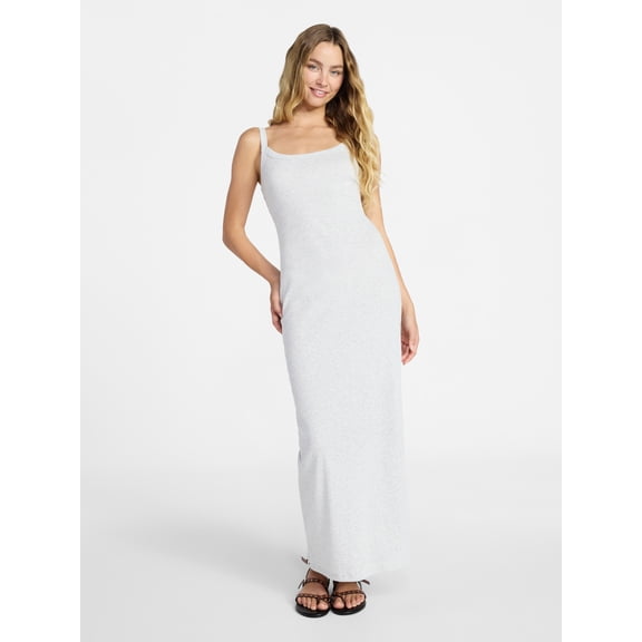 No Boundaries Long Scoop Neck Maxi Dress, Women’s Sizes XXS-XXL