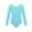 Sky Blue, variant on Lenpel Girls' Leotards Long Sleeve Solid Color Basic Ballet Dance Outfits Soft Gymnastics Bodysuit for 5-18 Years
