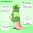 thumbnail image 2 of Besavage Ankle Brace for Men, Women & Youth | Compression Sleeve for Foot, Heel & Ankle Support | Green L/XL, 2 of 7