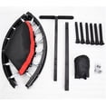 thumbnail image 6 of 40'' Foldable Mini Trampoline with Handle, Exercise Trampoline for Kids Adults, Support Up to 300 LBS, for Outdoor and Indoor Use, 6 of 7