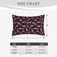 thumbnail image 4 of Rateoe Foxes In Different Poses Pattern Pillow Covers with Invisible Zipper(Pillows are not Included) Standard Pillowcases-20"x30", 4 of 6
