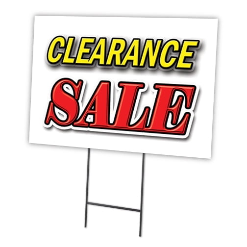 CLEARANCE SALE 18"x24" Yard Sign & Stake | Advertise Your Business | Stake Included Double Sided Image | Made in The USA