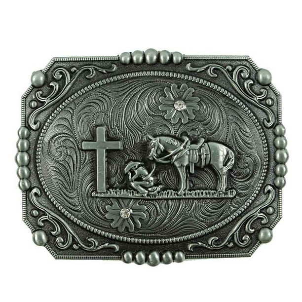 Men Western Cowboy Belt Buckle Cross Buckles Walmart
