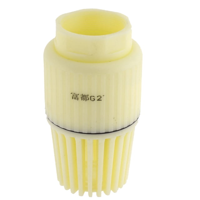 Unique Bargains Remplacement Partie PVC Pied Fond Valve Beige 2 Pouces Filetage Intérieur