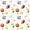 White Brown Orange, variant on Manfei Boys Rugby Twin Quilt Set, Sport Twin Coverlet Set, Green Multicolor, Polka Dots Reversible 2-Piece, 1 Bedspread and 1 Pillowcase