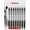 Black, variant on Zebra Z-Grip Smooth Retractable Ballpoint Pen - 1.0mm Nib - Black - Pack of 8