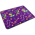 thumbnail image 2 of Coolnut Mardi Gras Door Mats Non-Slip Washable Indoor Outdoor Entrance Welcome Floor Mat for Kitchen Bathroom Bedroom Home Decor,23.6"x15.7", 2 of 6