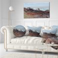 thumbnail image 4 of Designart 12" x 20" Blue Polyester Throw Pillow, 4 of 5
