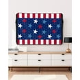 thumbnail image 5 of 4th of July Outdoor TV Cover 52 to 55 Inch Weatherproof, Patriot Independence Day Colorful Star Stripes 600D Oxford TV Covers with Waterproof Zipper, Outside Flat TV Screen Protector 52"Wx19"Hx4.5"D, 5 of 7
