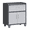 Black/Grey, variant on IKIMI Rolling Tool Cabinet with Drawer and Lockable Doors, Metal Garage Storage Cabinet with Wheels, Adjustable Shelf, Black/Gray