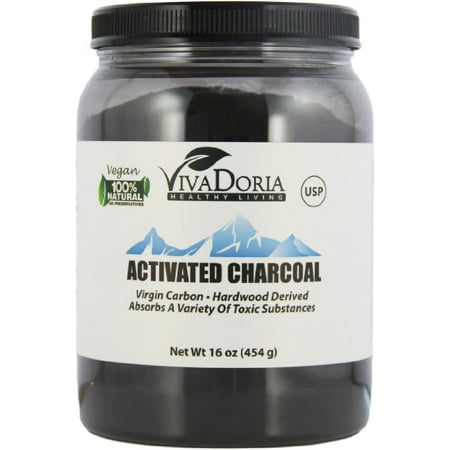 Viva Doria Activated Charcoal Powder  (16 oz) (Best Activated Charcoal Powder)