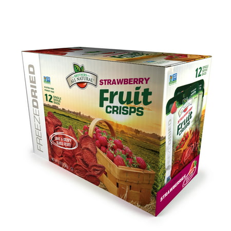 Brothers All Natural Fruit Crisp Strawberry 0.26 Ounce (Case of