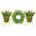 thumbnail image 5 of Beppter Artificial Flowers,Simulation of Wild Flower Basket *1,Simulation of Artificial Flower Rattan Basket Door Hanging Decoration, 5 of 5