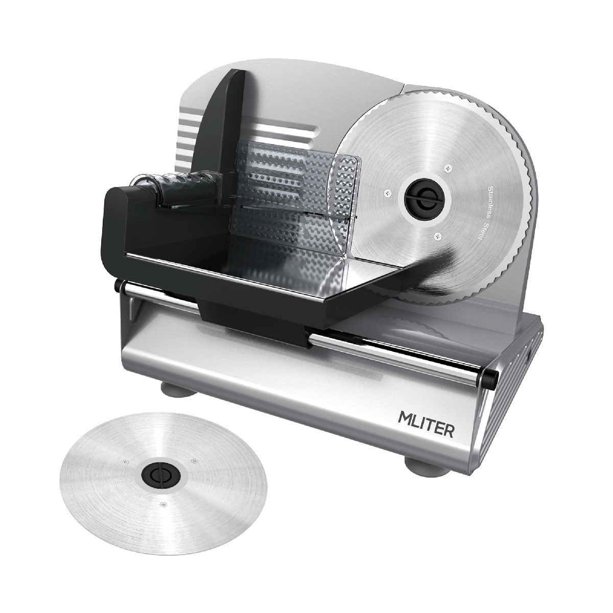 Mliter Electric Food Slicer Precision 7.5Inch Stainless Steel Blade