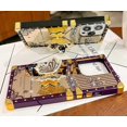 thumbnail image 2 of Funda compatible con iPhone de 16 a 6,1 pulgadas con purpurina de lujo, diseño de mariposa, plegable, con soporte, suave, con efecto espejo de policarbonato, antideslizante, para mujeres y niñas, 2 of 6