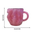 thumbnail image 3 of Crystal Coffee Mugs, Elegant Translucent Resin Coffee Mug ,400ml Colorful Mineral Crystal Coffee Mug, 11 OZ, Ergonomic Handle, （Without inner liner), 3 of 6
