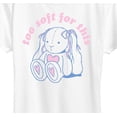 thumbnail image 3 of Instant Message - Too Soft For This Bear - Women's Short Sleeve Graphic T-shirt, 3 of 6