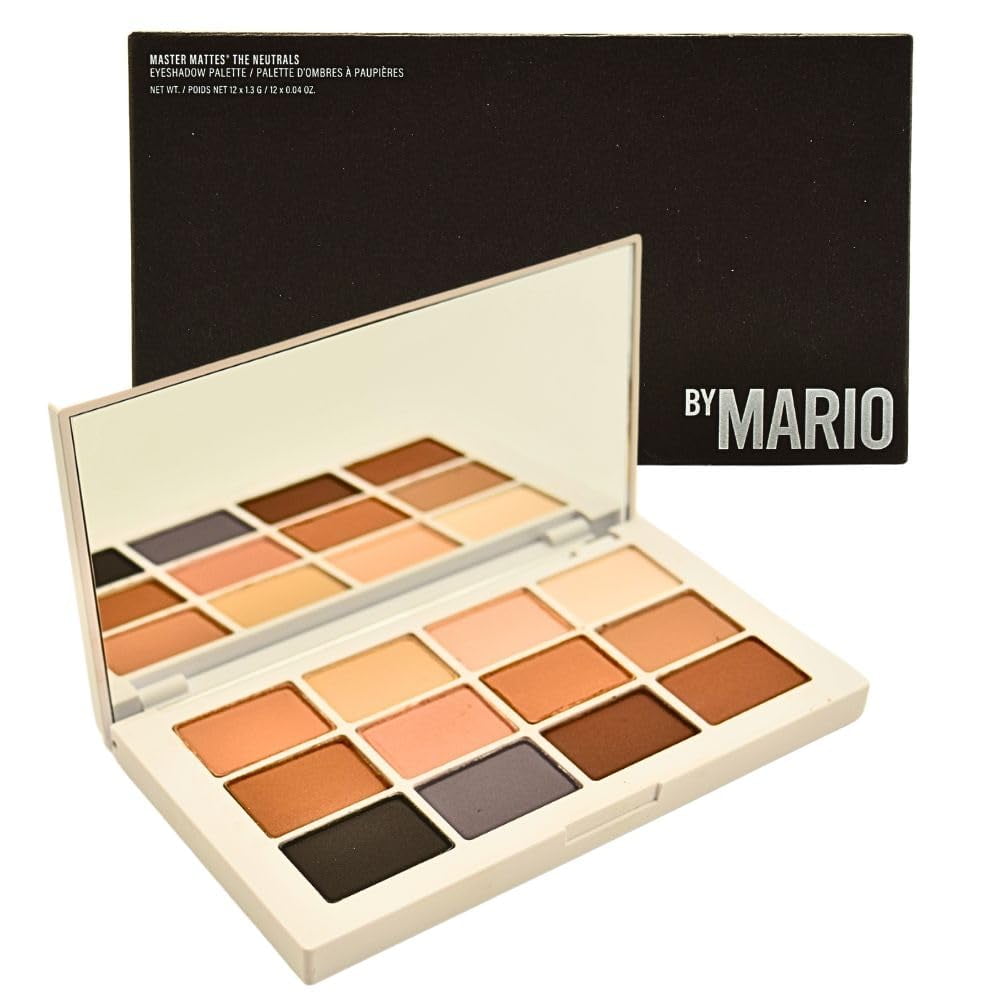 Makeup By Mario Master Mattes Eyeshadow Palette - The Neutrals, 12