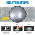 thumbnail image 3 of Nice C Half Ball, Balance Half Ball, Workout Ball, Balance Trainer, Exercise Half Ball, with Resistant Band, Strength Fitness Yoga with Bonus Foot Pump (Pink 26inch/66cm), 3 of 5