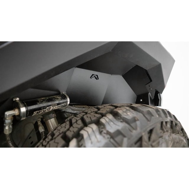 Convient 2021-2023 Ford Bronco Fab Fours Garde-Boue Intérieur FB2006-1 Revêtement en Poudre; Noir; Acier