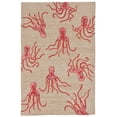 thumbnail image 1 of Liora Manne Capri Octopus Indoor/Outdoor Rug Orange 5'X7'6", 1 of 2
