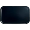 Cambro 915110 8 3/4" x 15" Rectangular Black Customizable Fiberglass Camtray - 12/Case