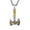 Viking Raven Double Headed Axe - Gold, variant on Guoshuang Nordic Viking Thor Double-Headed Axe Men's Stainless Steel Necklace