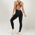 thumbnail image 1 of Mono de yoga fitness popular para mujer, ropa moldeadora de cuerpo de alta elasticidad que adelgaza la espalda, ropa deportiva sexy de una pieza que levanta las caderas, 1 of 6